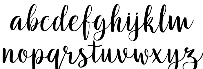 EternalLights-Script Font LOWERCASE