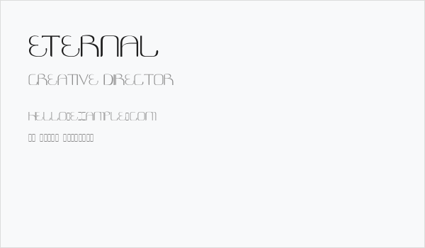 Eternal Business Card