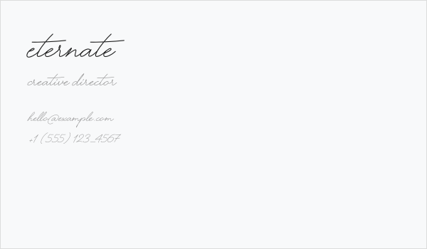 Eternate Business Card