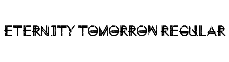 Eternity Tomorrow Regular  font caratteri gratis