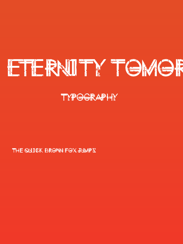 Eternity Tomorrow Regular Poster