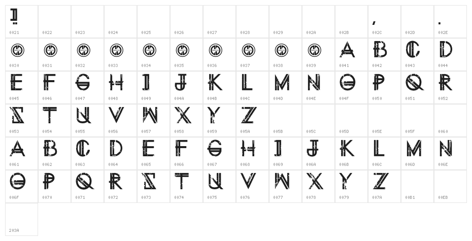 Eternity Tomorrow Character Map