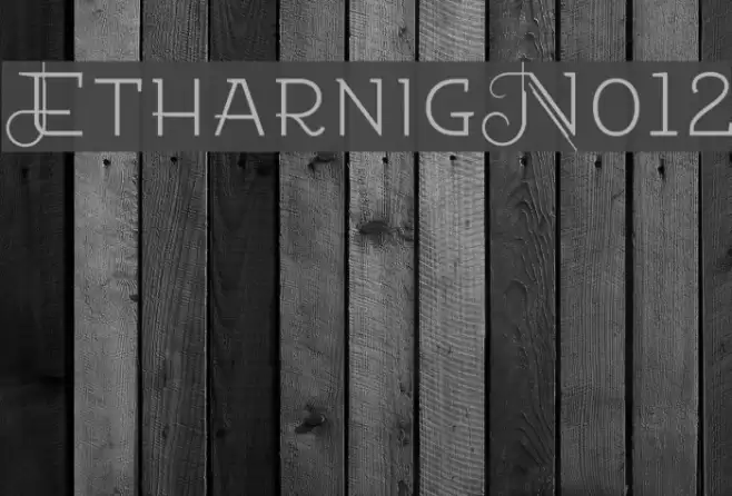 EtharnigNo12 Font examples