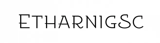 EtharnigSc  Frei Schriftart Herunterladen