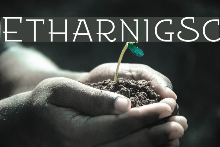 EtharnigSc Font examples
