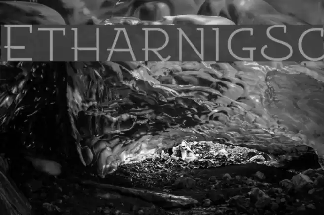 EtharnigSc Font examples