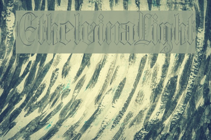 Ethelvina_Light Font examples