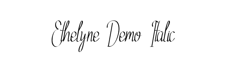 Ethelyne Demo Italic  لخطوط تنزيل