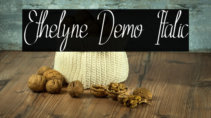 Ethelyne Demo Italic Example 1