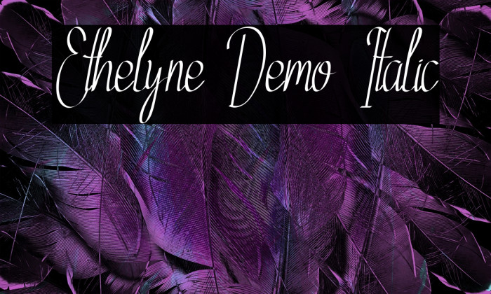 Ethelyne Demo Italic Example 2