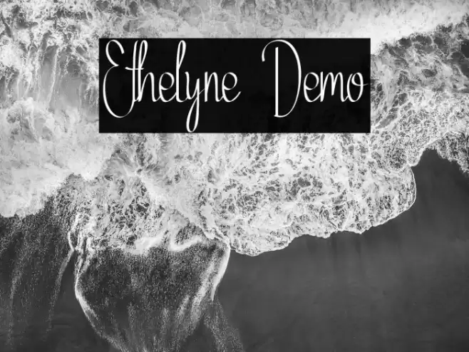Ethelyne Demo Font examples