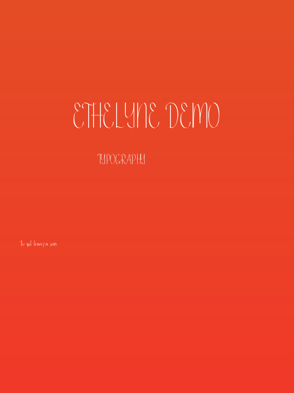 Ethelyne Demo Poster