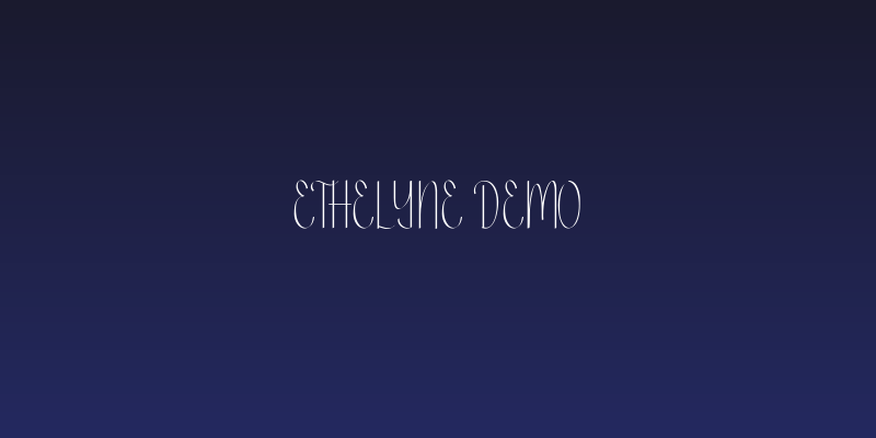 Ethelyne Demo Social Header