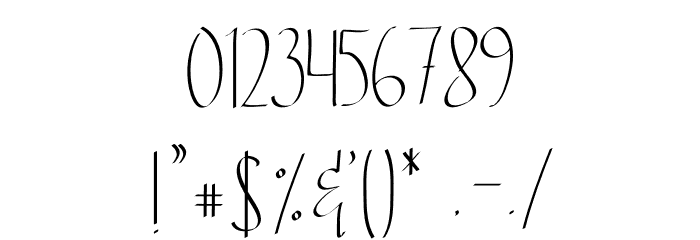 Ethelyne Font OTHER CHARS