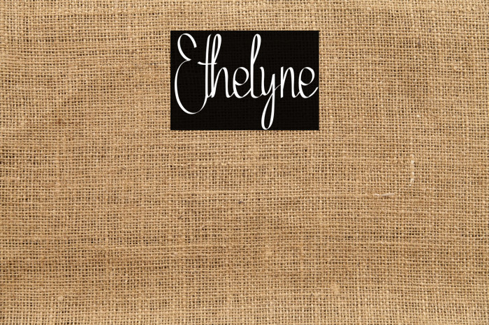 Ethelyne Font examples