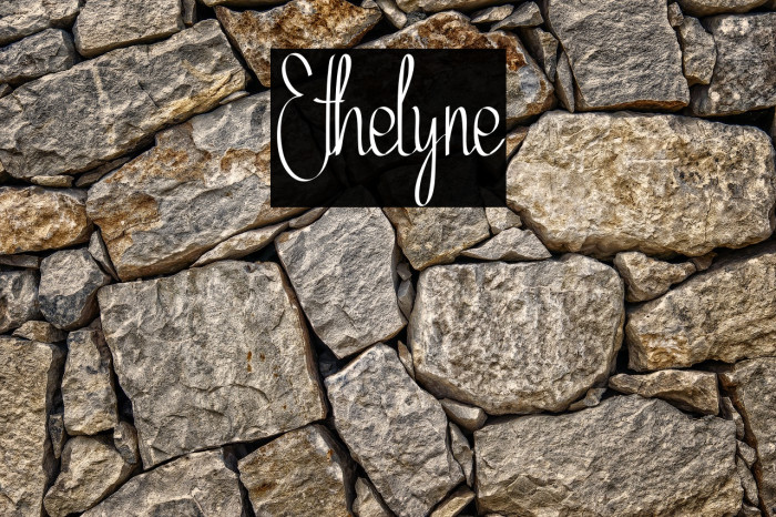 Ethelyne Font examples