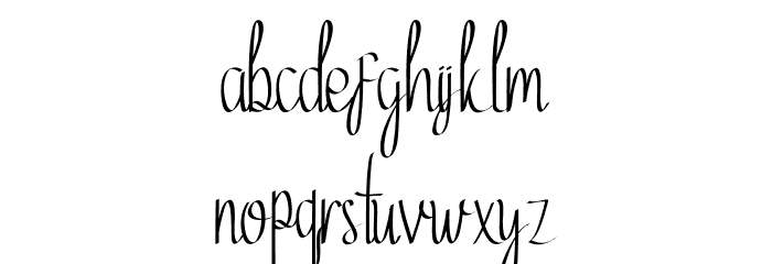 Ethelyne Font LOWERCASE