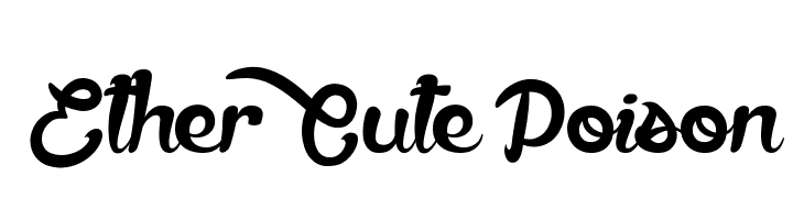 Ether Cute Poison  Free Fonts Download
