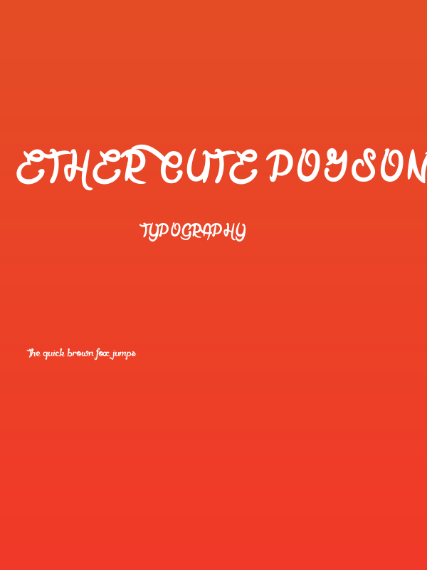 Ether Cute Poison Poster