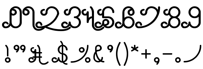 Ethereal Sky Bold Font OTHER CHARS