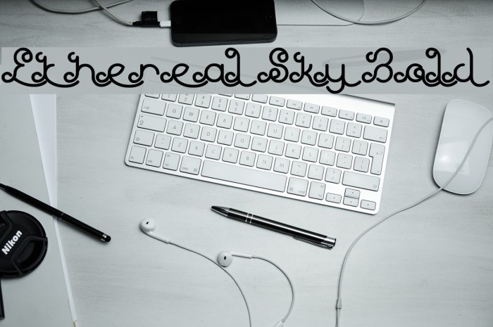 Ethereal Sky Bold Font examples