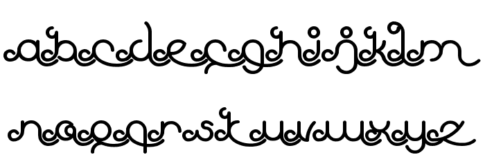 Ethereal Sky Bold Font LOWERCASE