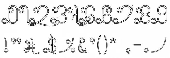 Ethereal Sky Font OTHER CHARS