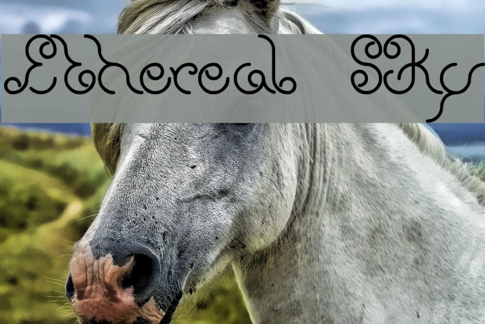 Ethereal Sky Font examples