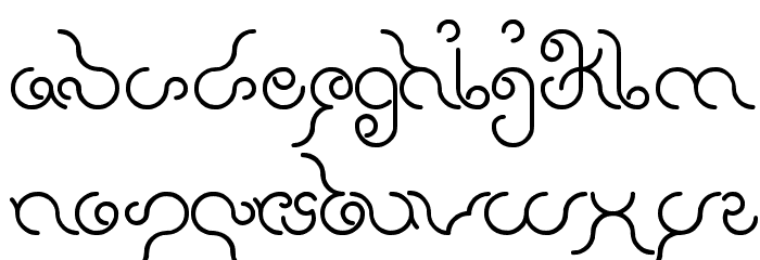 Ethereal Sky Font LOWERCASE