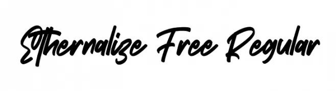 Ethernalize Free Regular  تنزيل الخطوط
