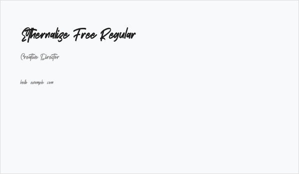 Ethernalize Free Regular Business Card