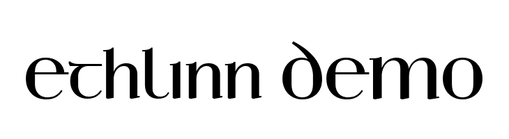 Ethlinn DEMO  नि: शुल्क फ़ॉन्ट्स डाउनलोड