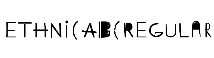 Ethnic ABC Regular  Free Fonts Download