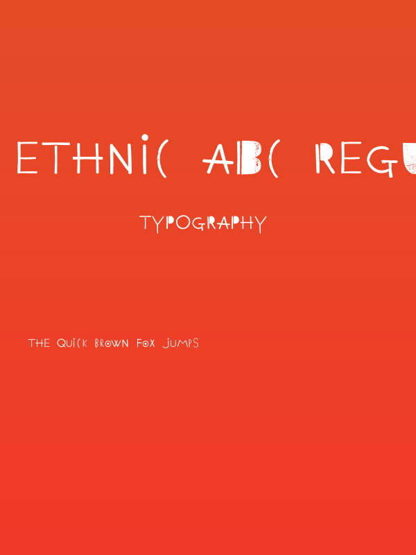 Ethnic ABC Regular Poster