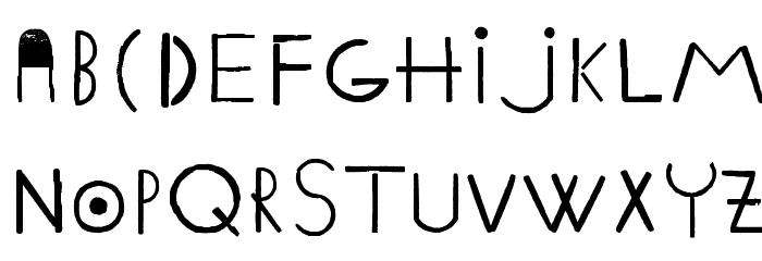 Ethnic ABC Regular Font LOWERCASE