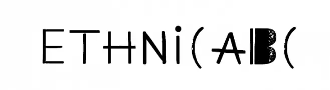 Ethnic ABC  Frei Schriftart Herunterladen