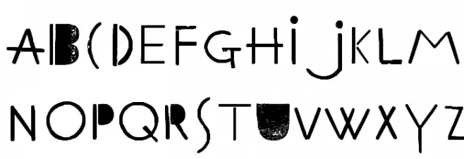 Ethnic ABC Schriftart Groß