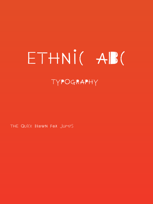 Ethnic ABC Poster