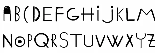 Ethnic ABC Caratteri MINUSCOLO