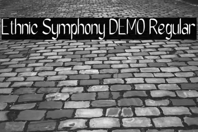 Ethnic Symphony DEMO Regular フォント examples