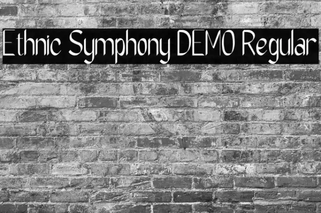 Ethnic Symphony DEMO Regular フォント examples