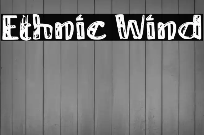 Ethnic Wind Font examples