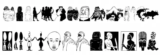 EthnicReconstructions Schriftart Kleinbuchstaben