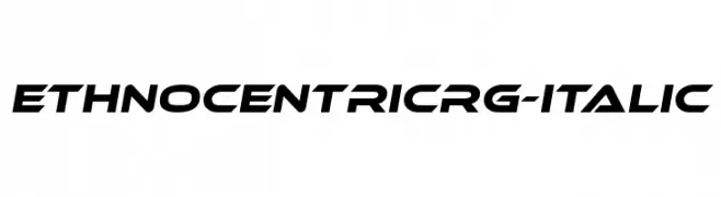 EthnocentricRg-Italic  Free Fonts Download