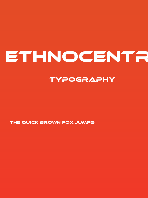 EthnocentricRg-Regular Poster