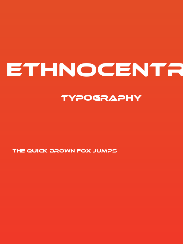 EthnocentricRg-Regular Poster