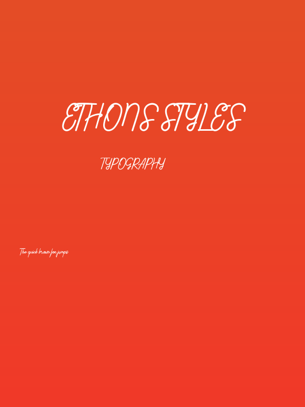 Ethons Styles Poster