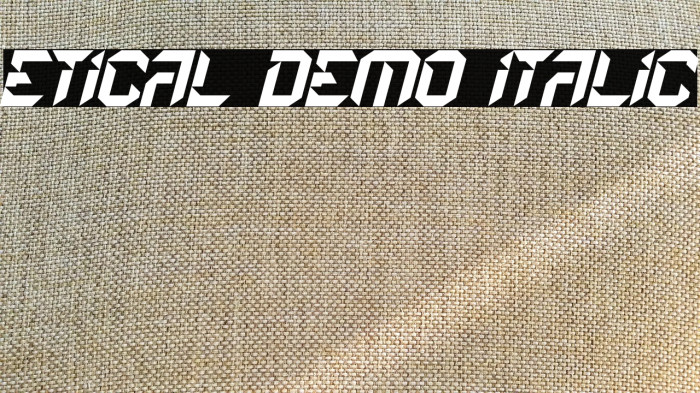 Etical Demo Italic Example 3