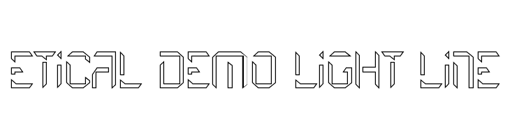 Etical Demo Light Line  Descarca Fonturi Gratis