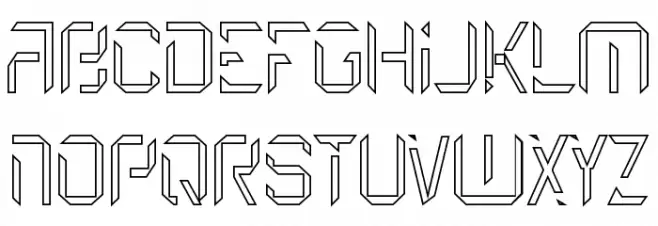 Etical Demo Light Line Fonte MAIÚSCULAS
